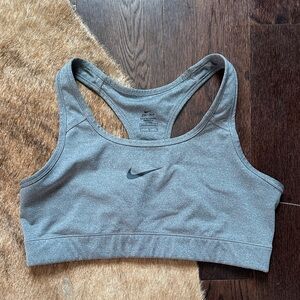 Nike Grey Dri-FIT Racerback Sports Bra